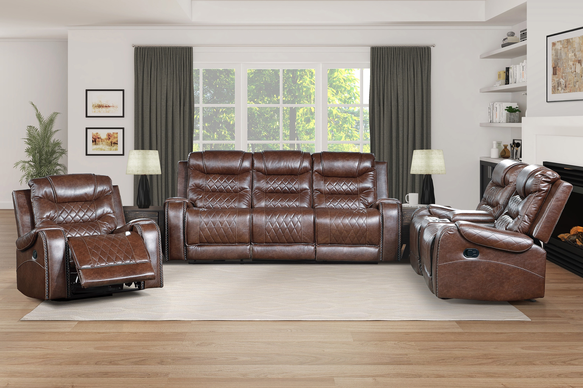 Putnam Manual Reclining Living Room Set