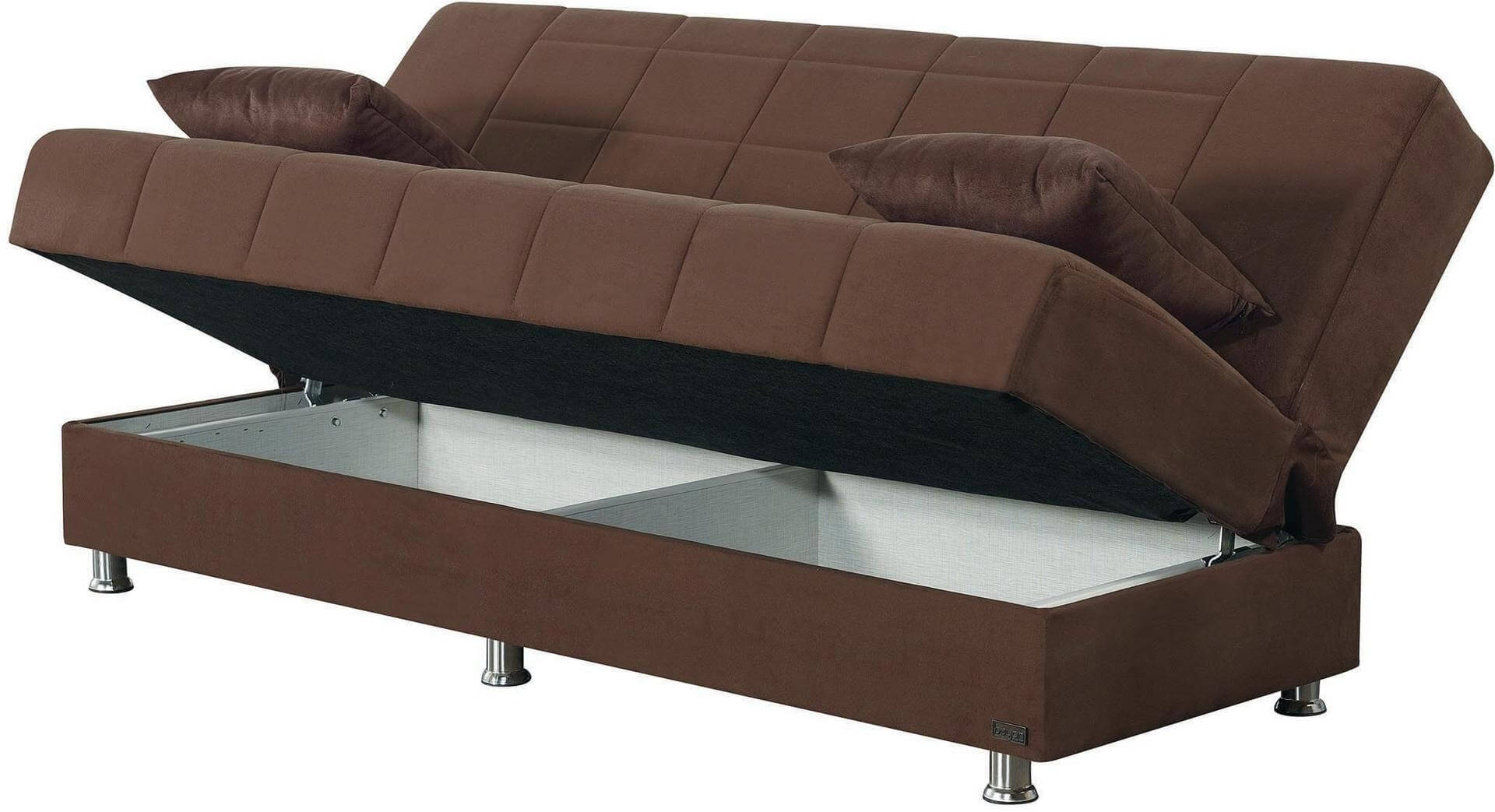 Hamilton Microfiber Fabric Storage Sofabed