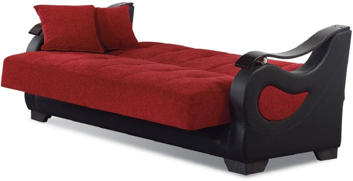 Pittsburgh Fabric/Vinyl Storage Sofabed