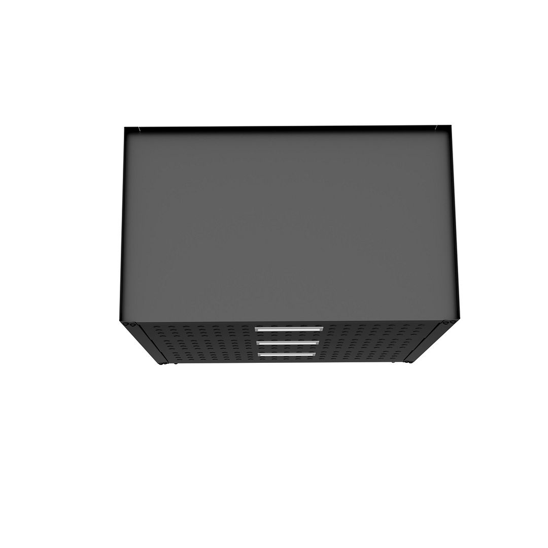 Fortress Textured Metal 31.5-inch Garage Mobile Chest w/3 Full Extension Drawers