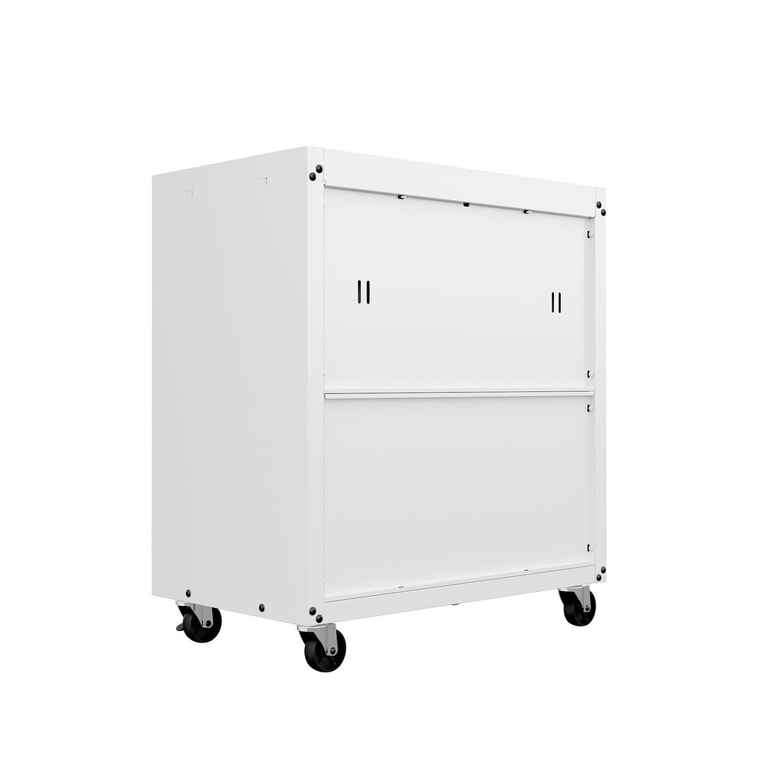 Fortress Textured Metal 31.5-inch Garage Mobile Chest w/3 Full Extension Drawers