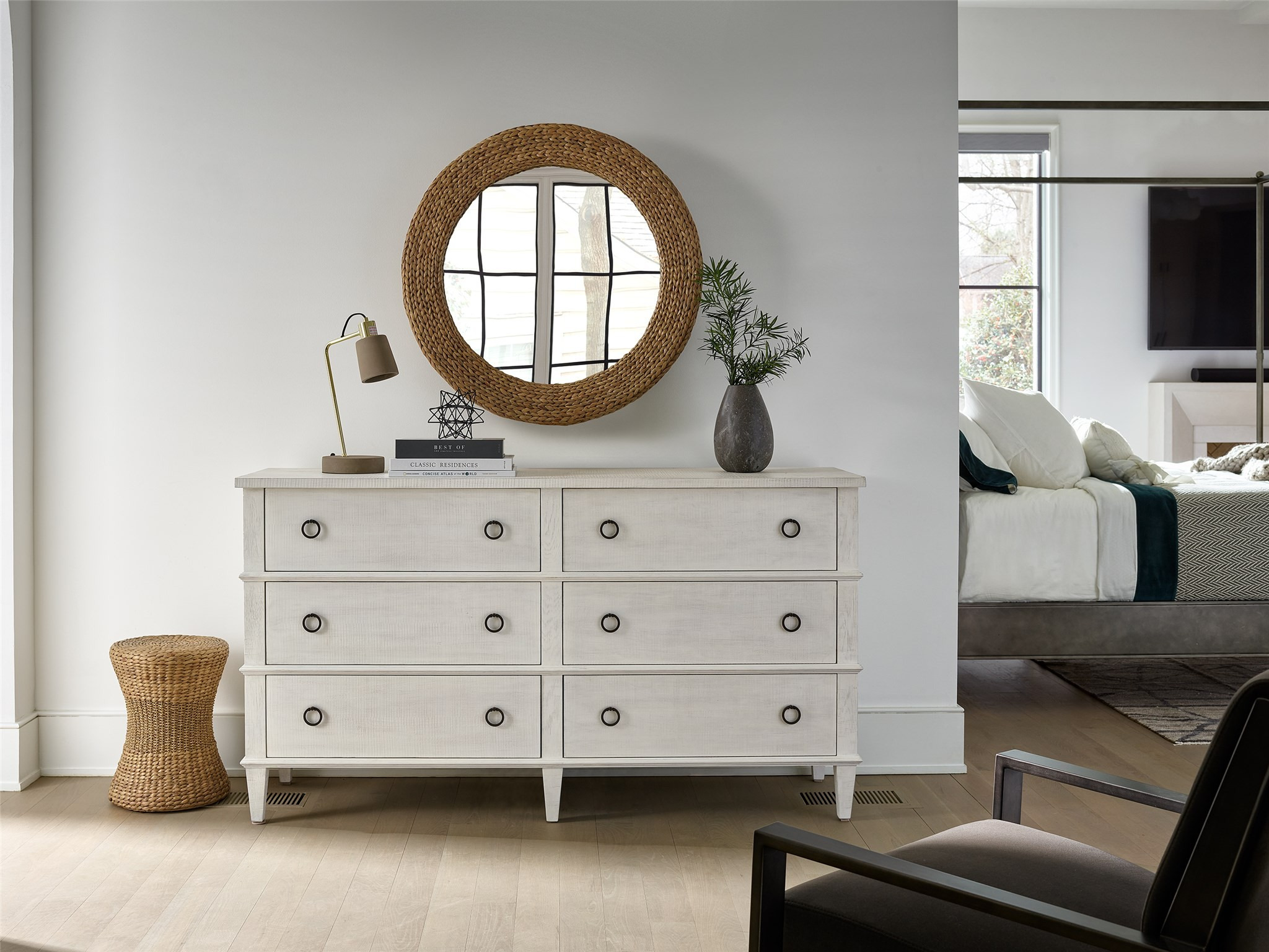 Fallon Woven Rope Mirror