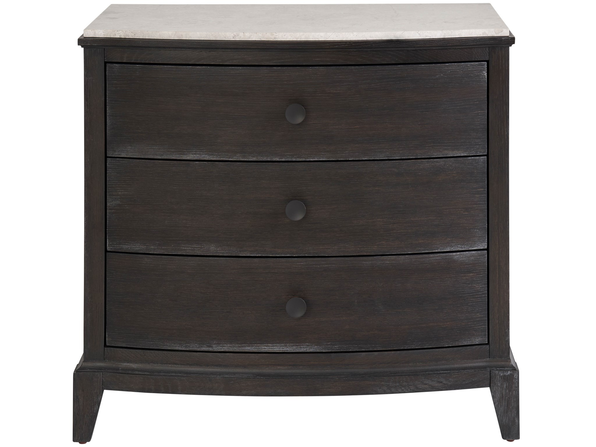 Coalesce Wood Stone Top Nightstand w/3 Drawers
