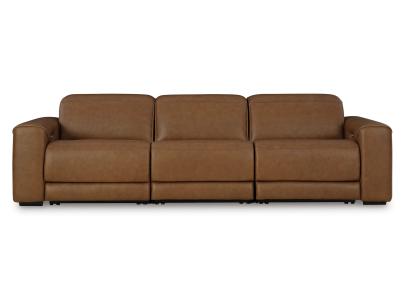 Ashley Magic Man 3-Piece Power Reclining Sofa, Caramel