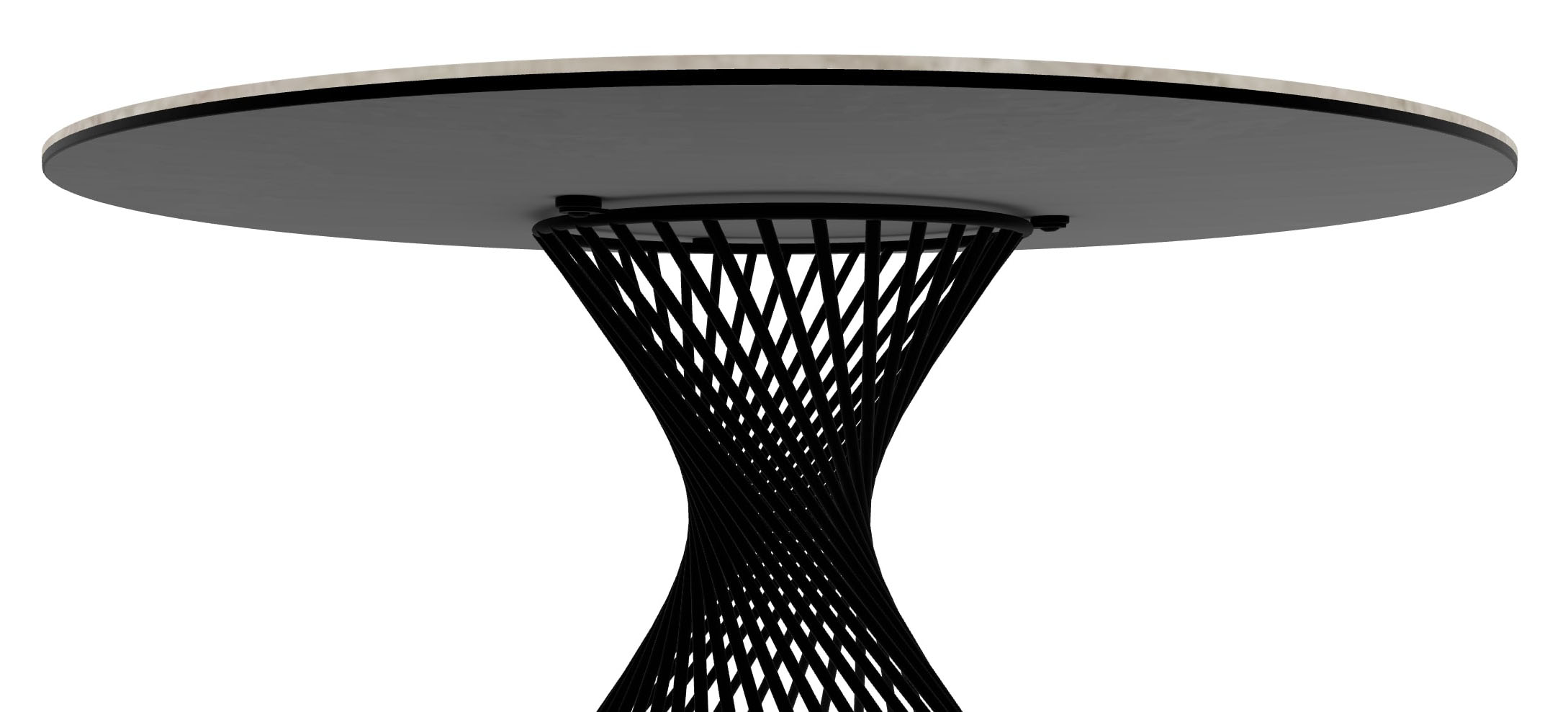 Vortex Metal/Ceramic Round Dining Table