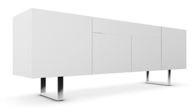 Horizon Wood/Ceramic/Metal Sideboard w/4 Doors & Drawer