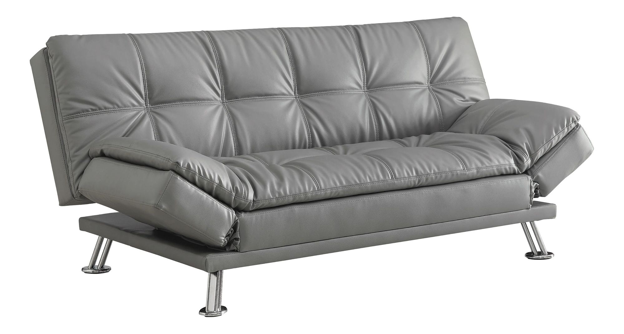 Dilleston Tufted Back Leatherette Upholstered Sofa Bed