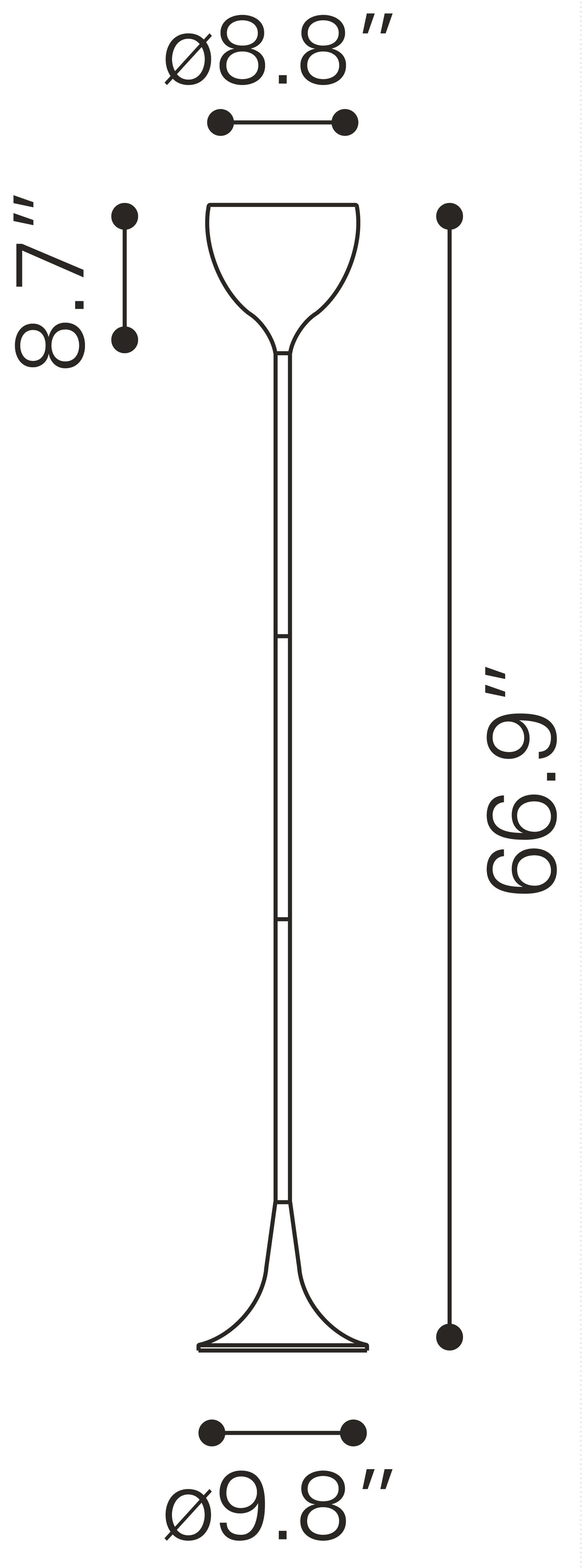 Neutrino Steel Floor Lamp