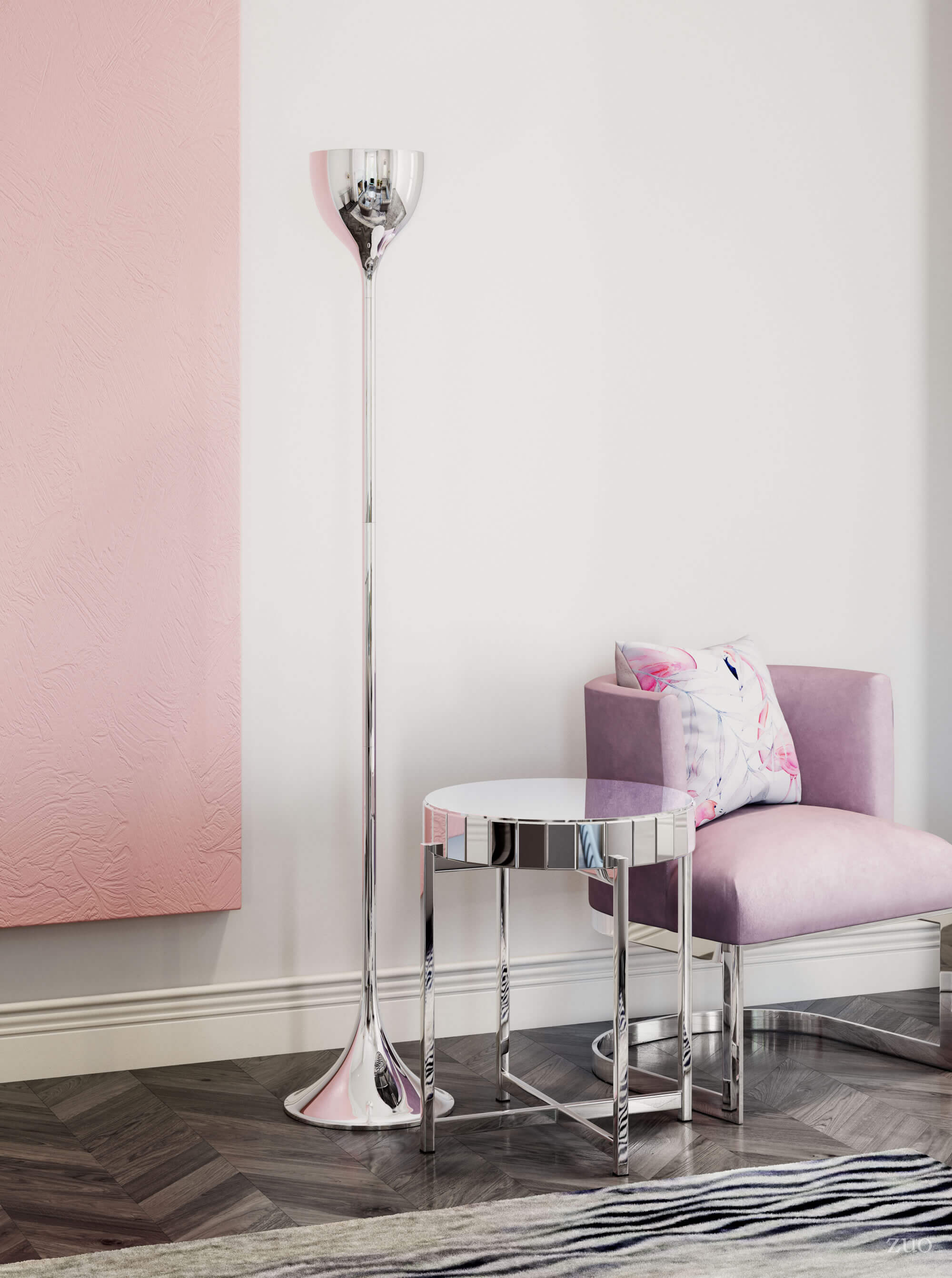 Neutrino Steel Floor Lamp