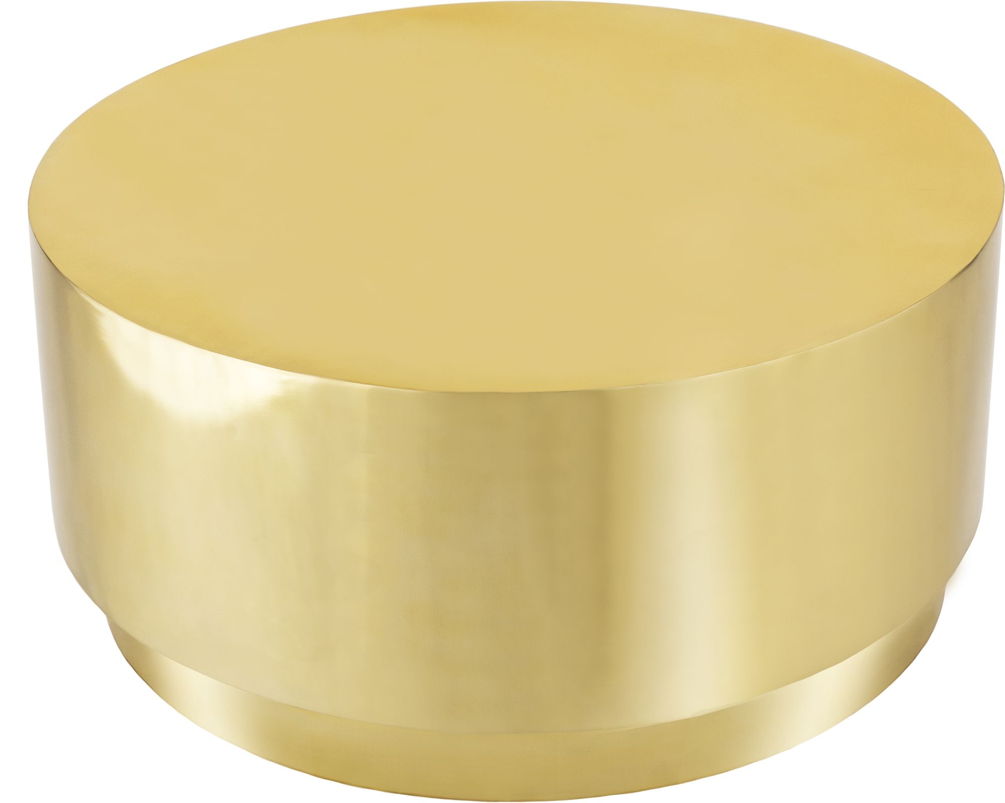 Jazzy 36" Round Stainless Steel Coffee Table