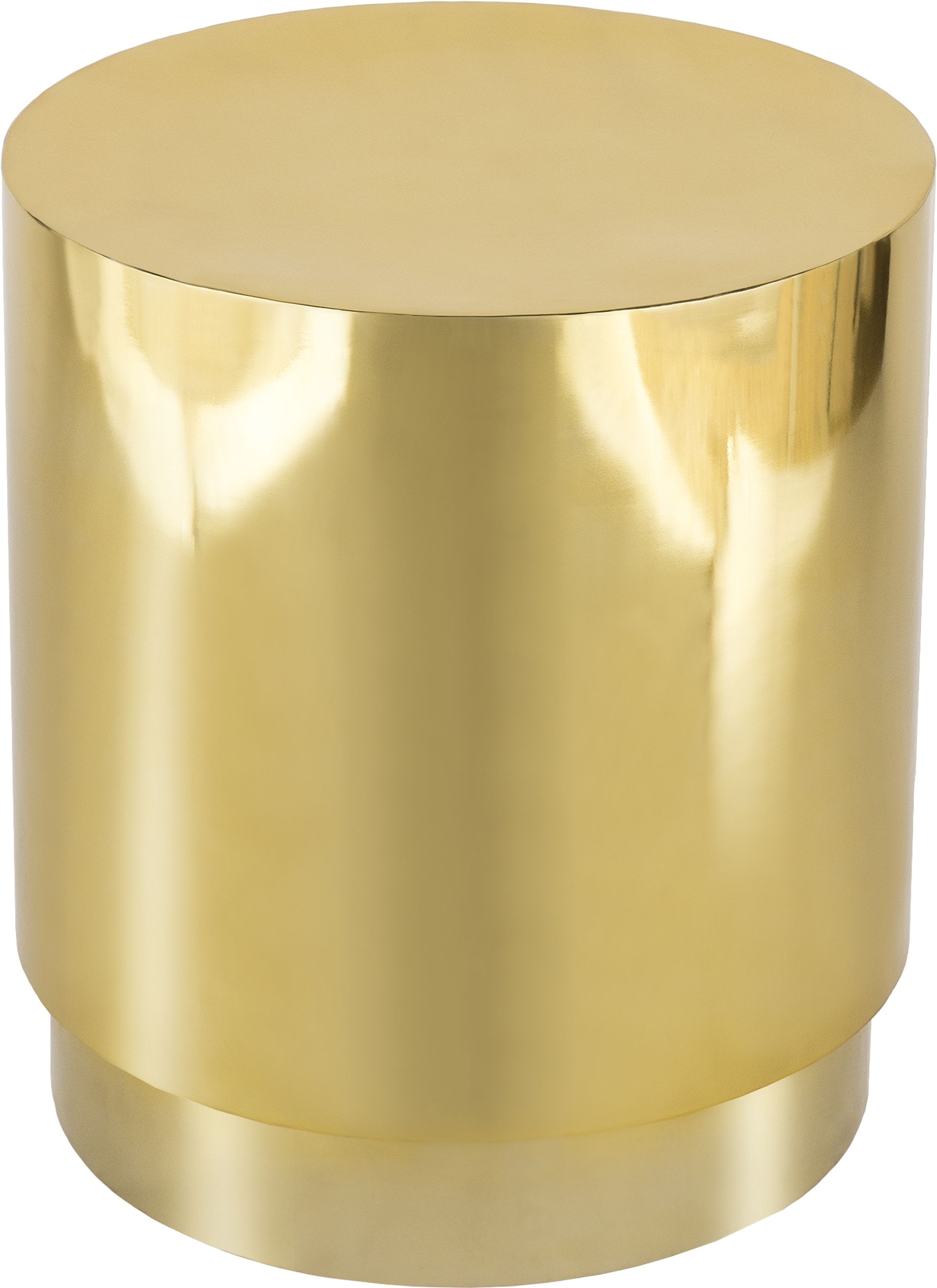Jazzy 20" Round Stainless Steel End Table
