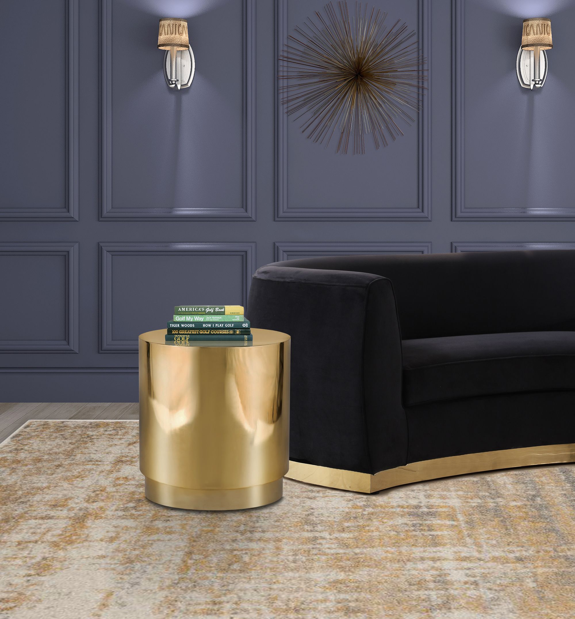 Jazzy 20" Round Stainless Steel End Table
