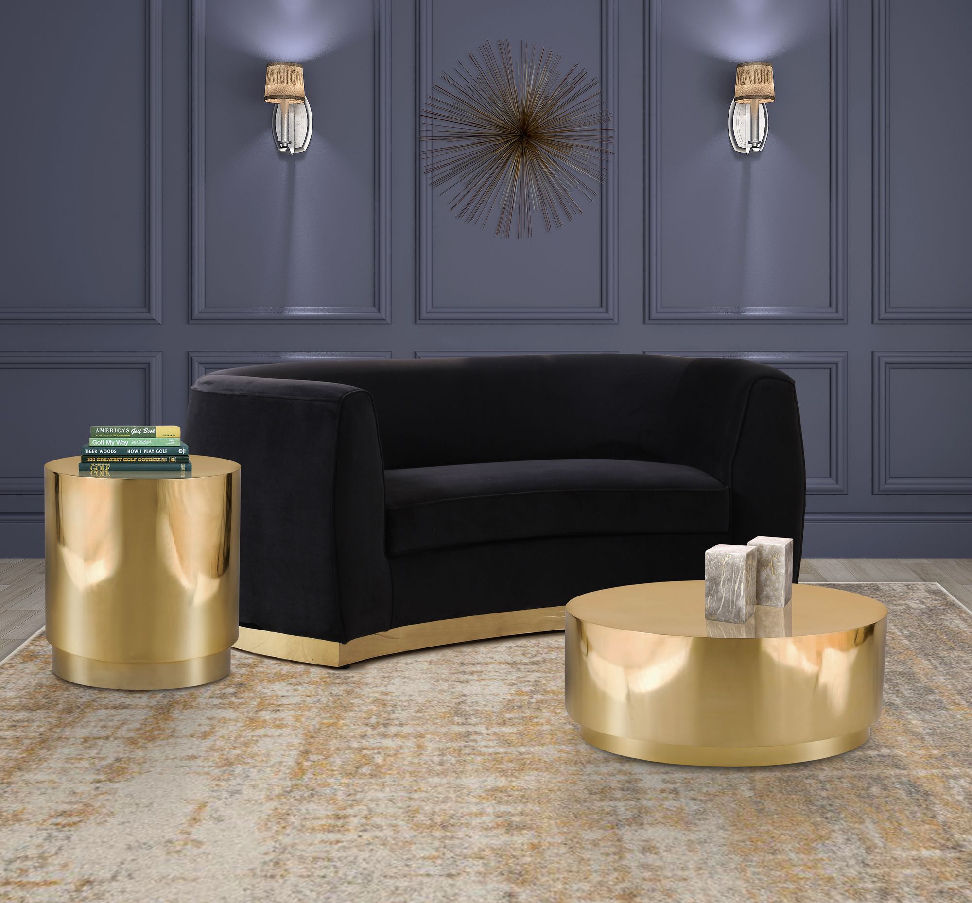 Jazzy 20" Round Stainless Steel End Table