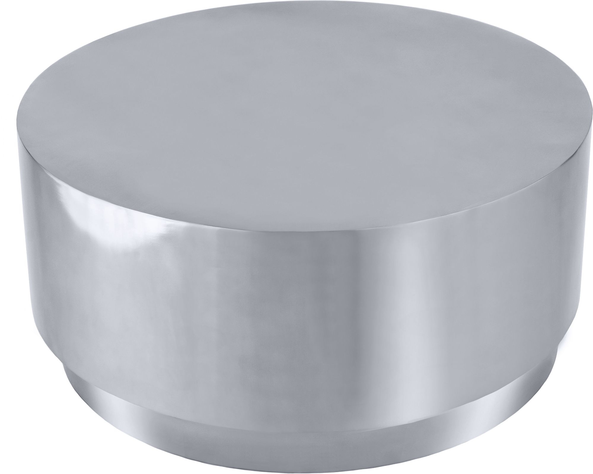 Jazzy 36" Round Stainless Steel Coffee Table