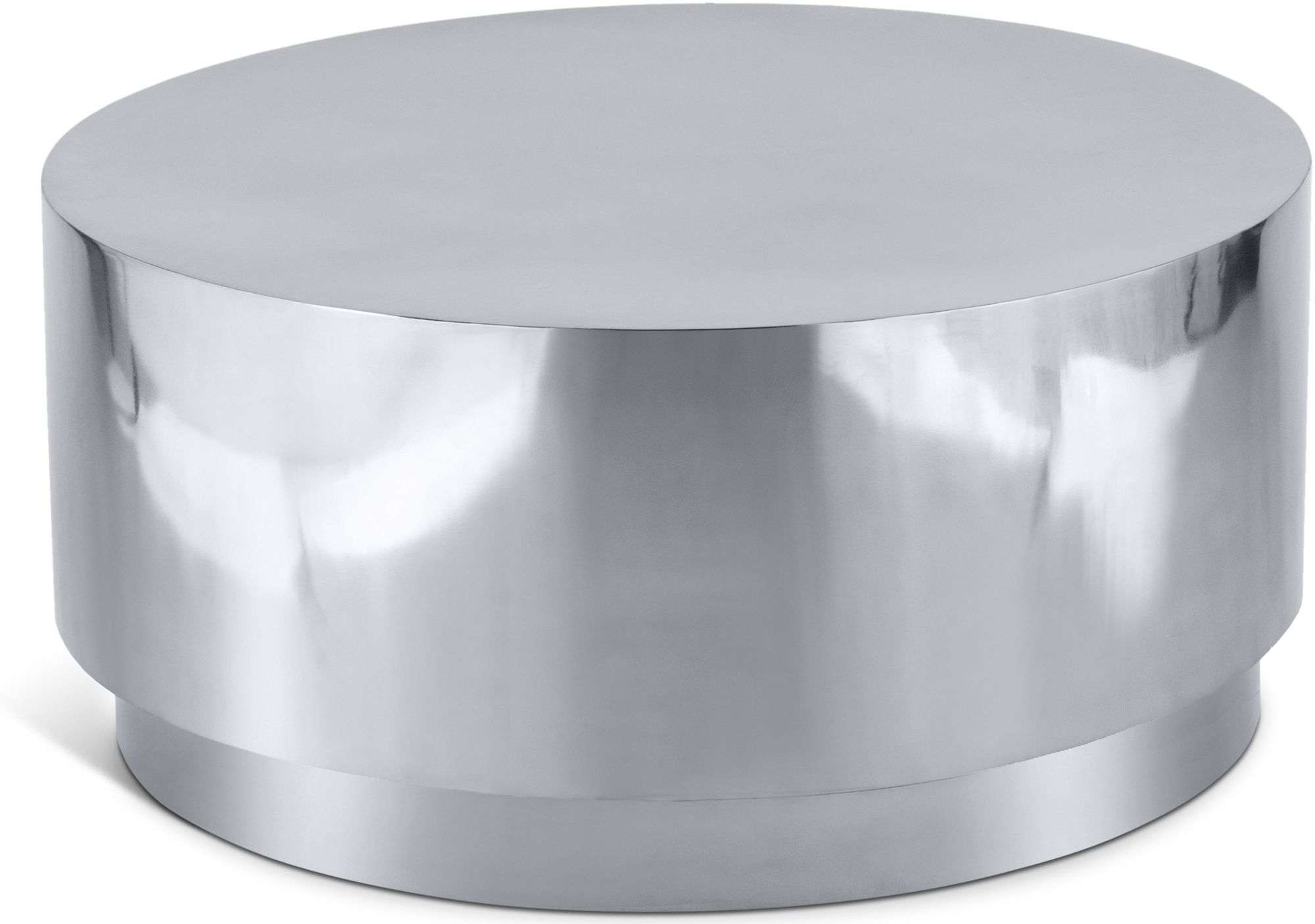 Jazzy 36" Round Stainless Steel Coffee Table