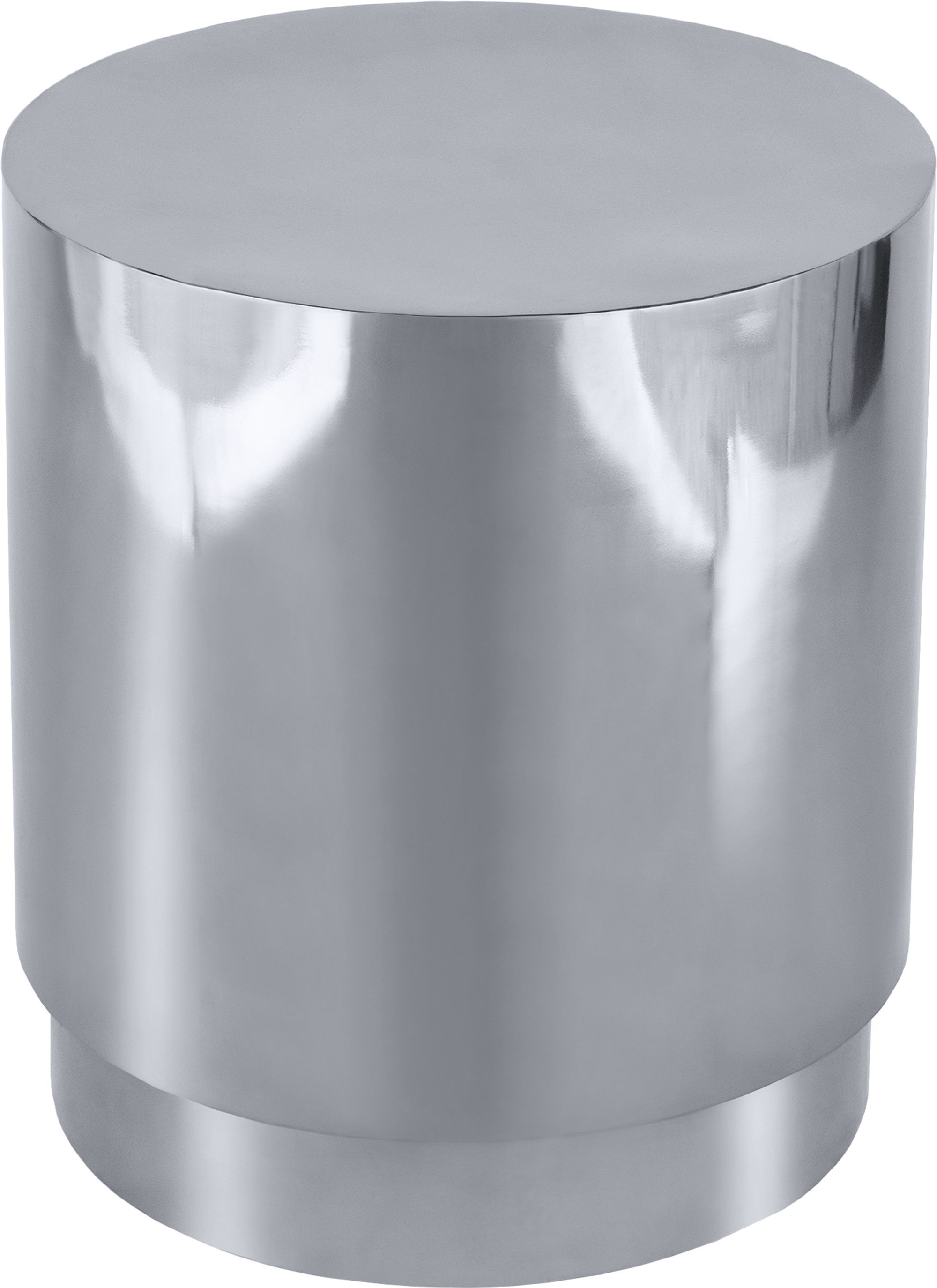 Jazzy 20" Round Stainless Steel End Table