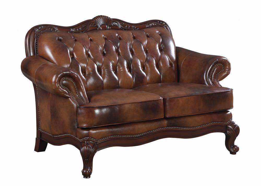 Victoria Leather Upholstered Living Room Set