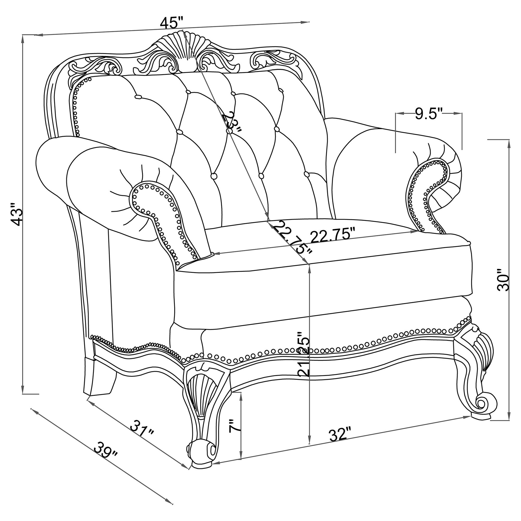 Victoria Leather Upholstered Living Room Set