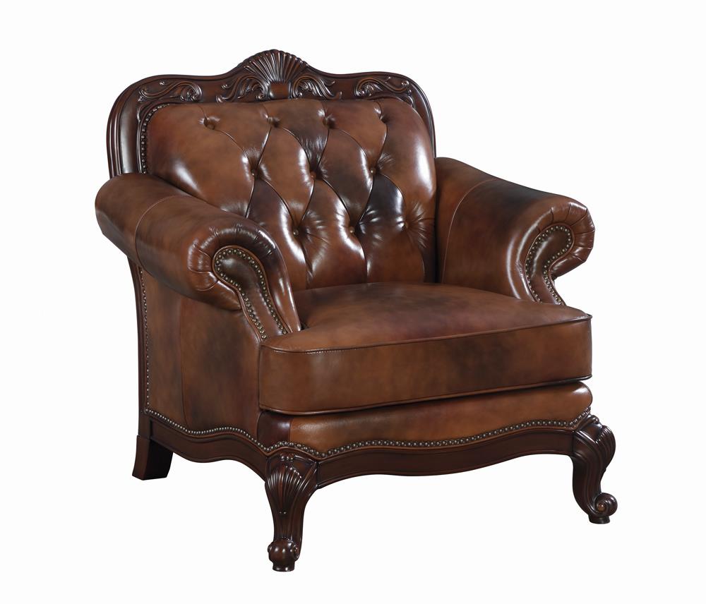 Victoria Leather Upholstered Living Room Set