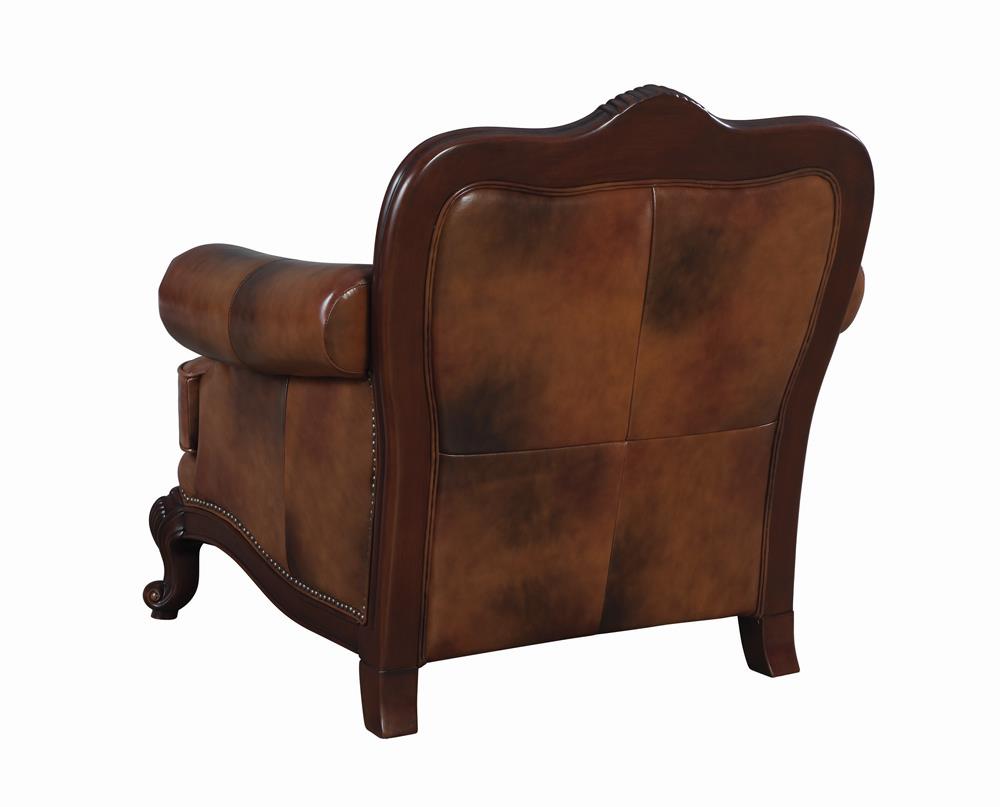 Victoria Leather Upholstered Living Room Set