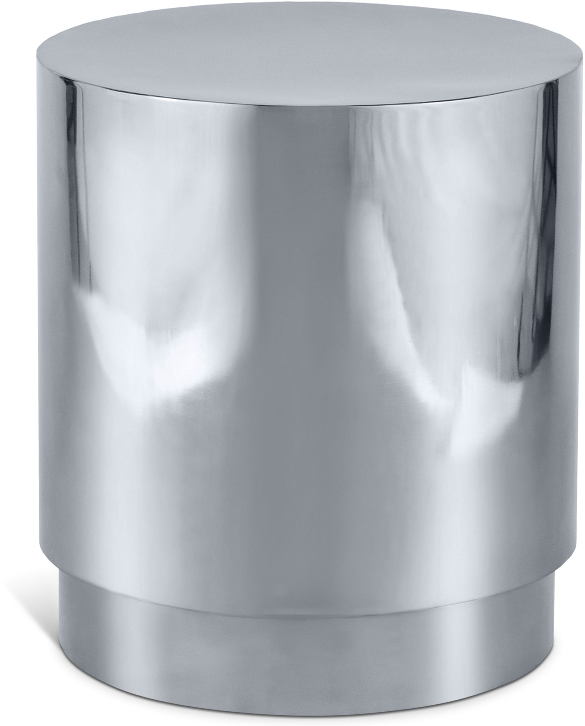 Jazzy 20" Round Stainless Steel End Table