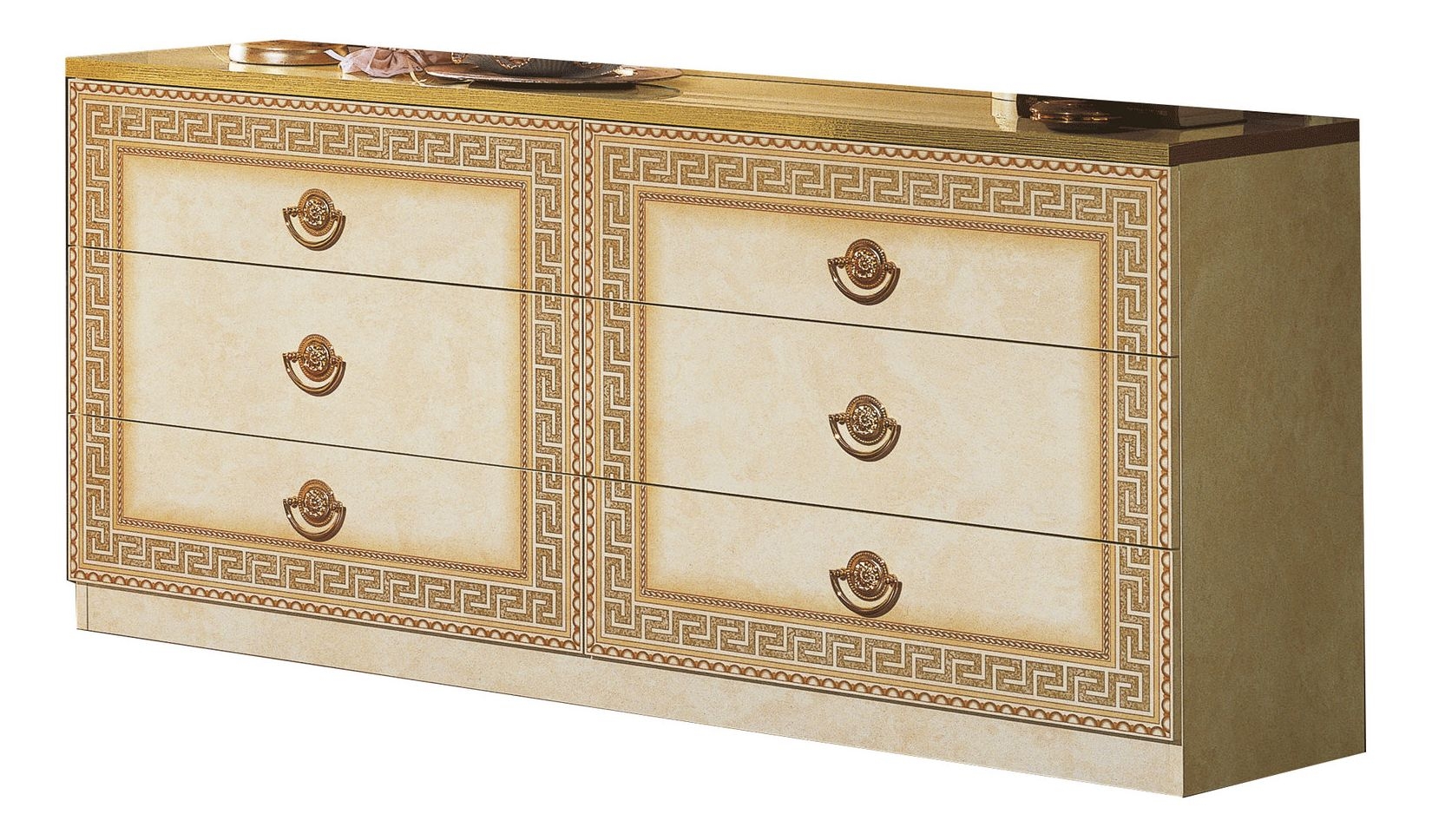Camelgroup, Italy Aida 6-Drawer Double Dresser, Ivory