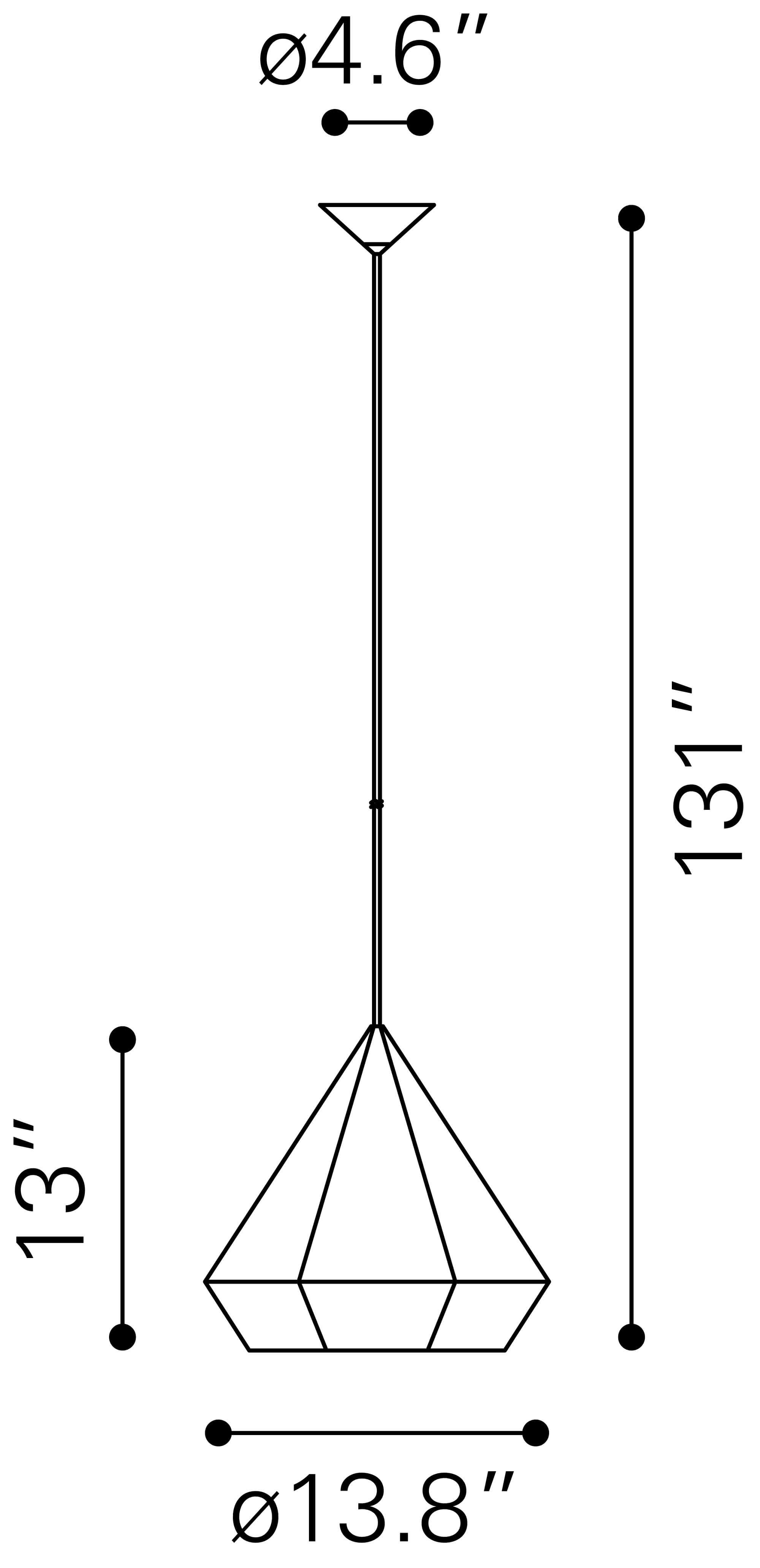 Forecast Metal Ceiling Lamp