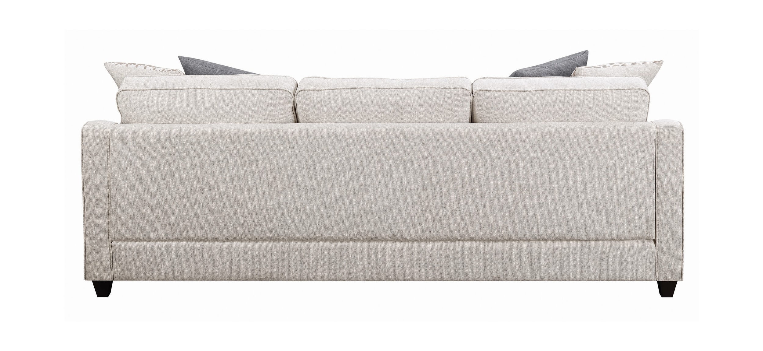 McLoughlin Fabric/Wood L-Shape Sectional Sofa