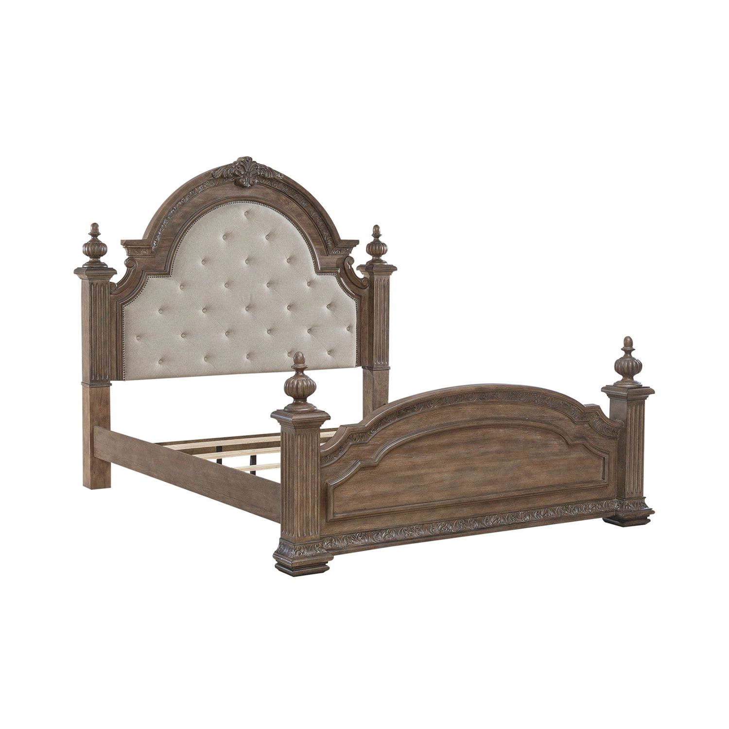 Carlisle Court Linen/Wood Poster Bedroom Set