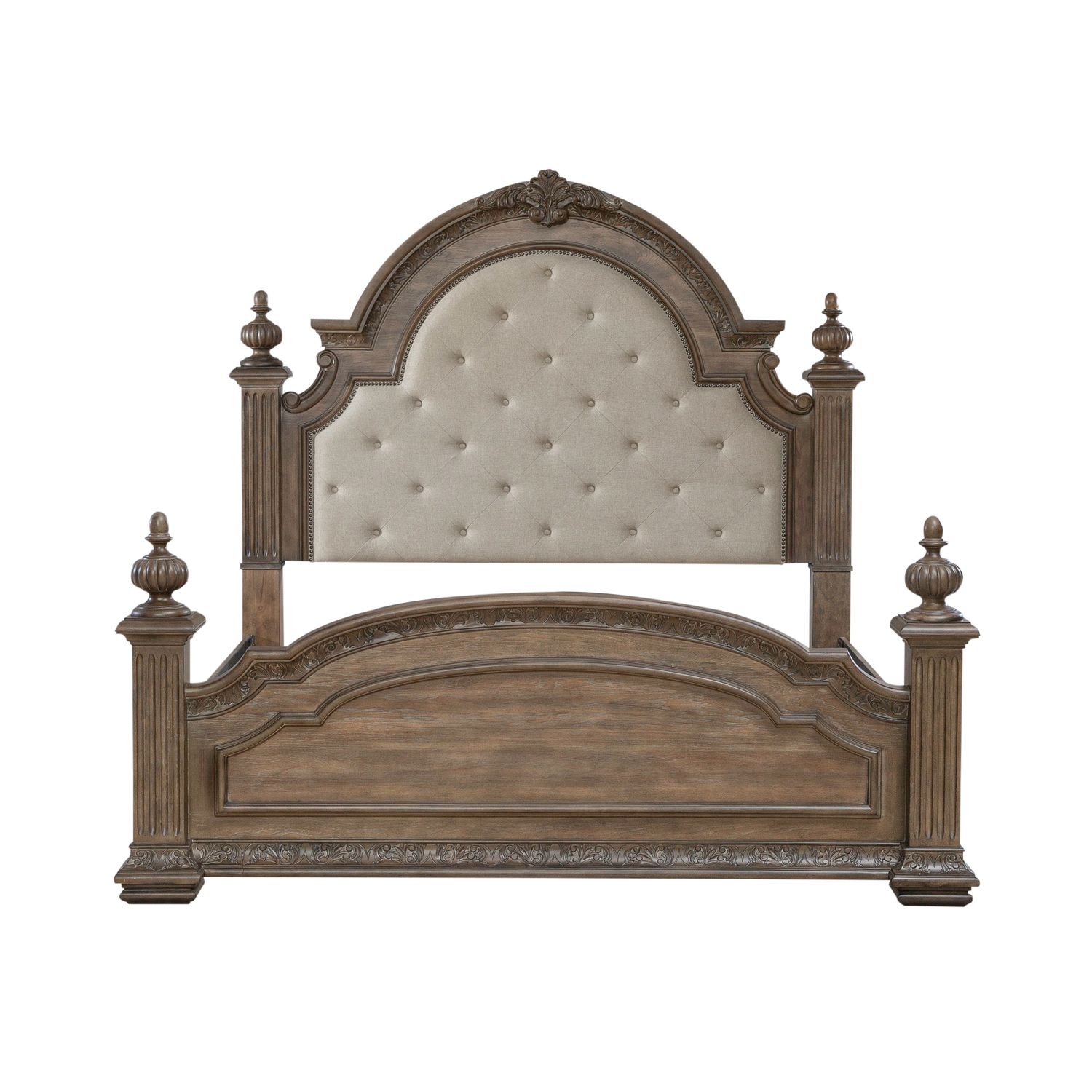 Carlisle Court Linen/Wood Poster Bedroom Set
