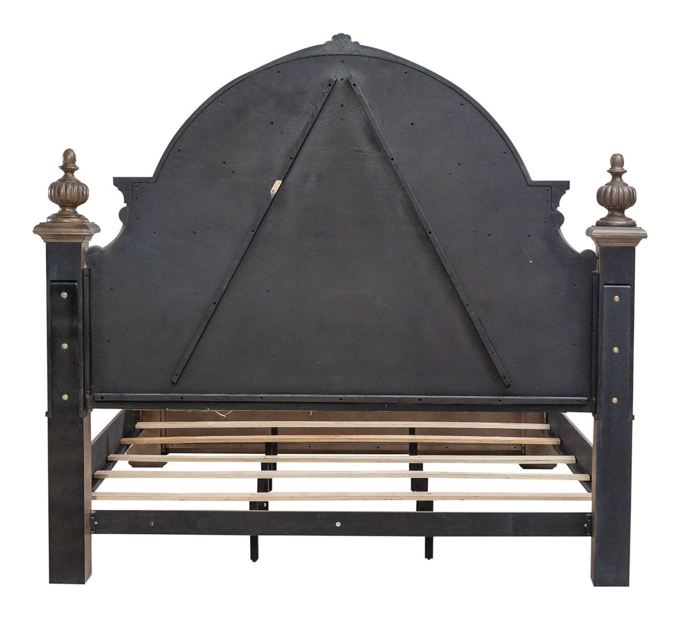 Carlisle Court Linen/Wood King Size Poster Bed