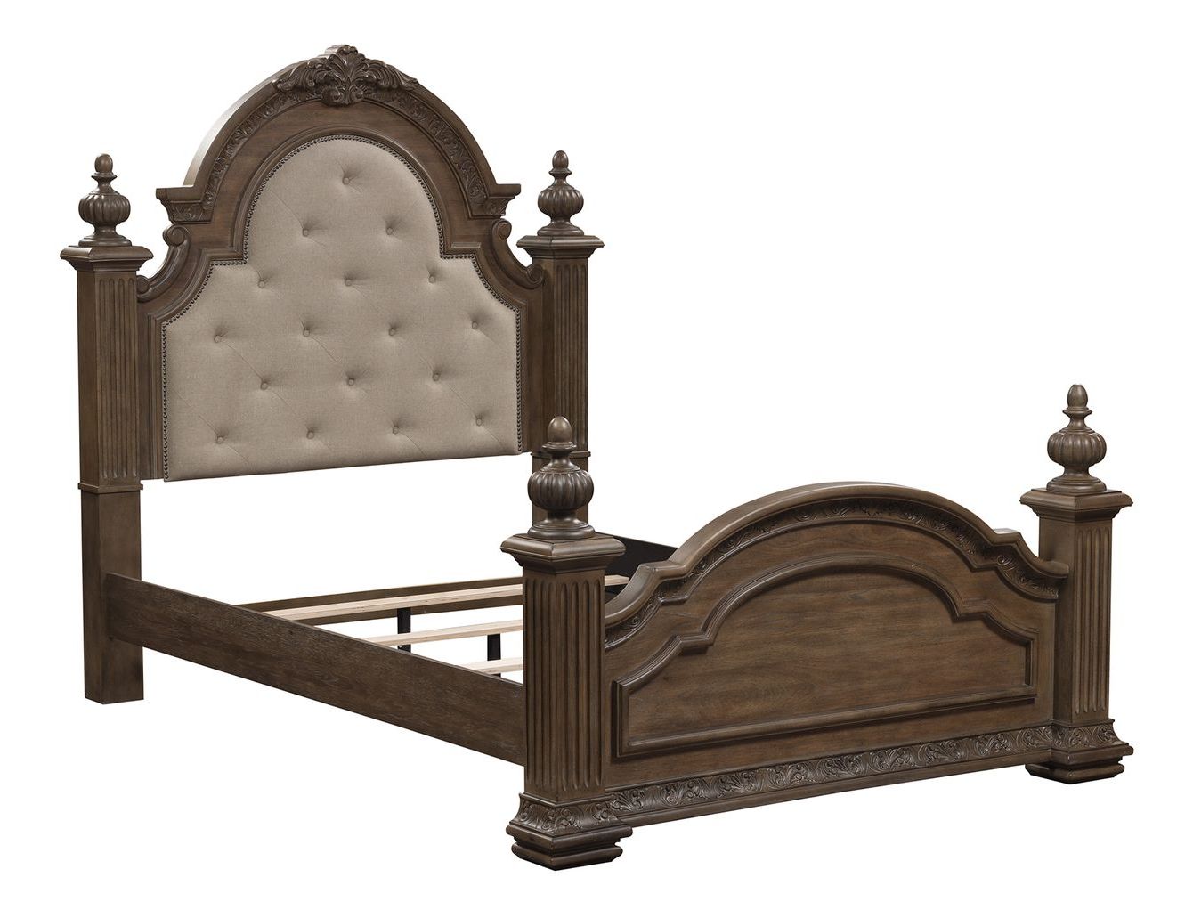 Carlisle Court Linen/Wood Poster Bedroom Set