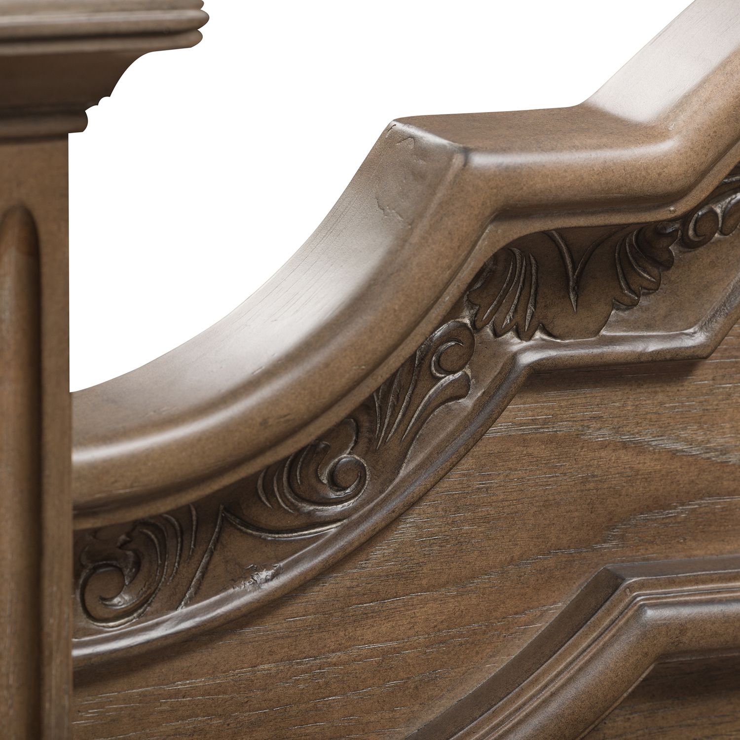 Carlisle Court Linen/Wood Queen Size Poster Bed