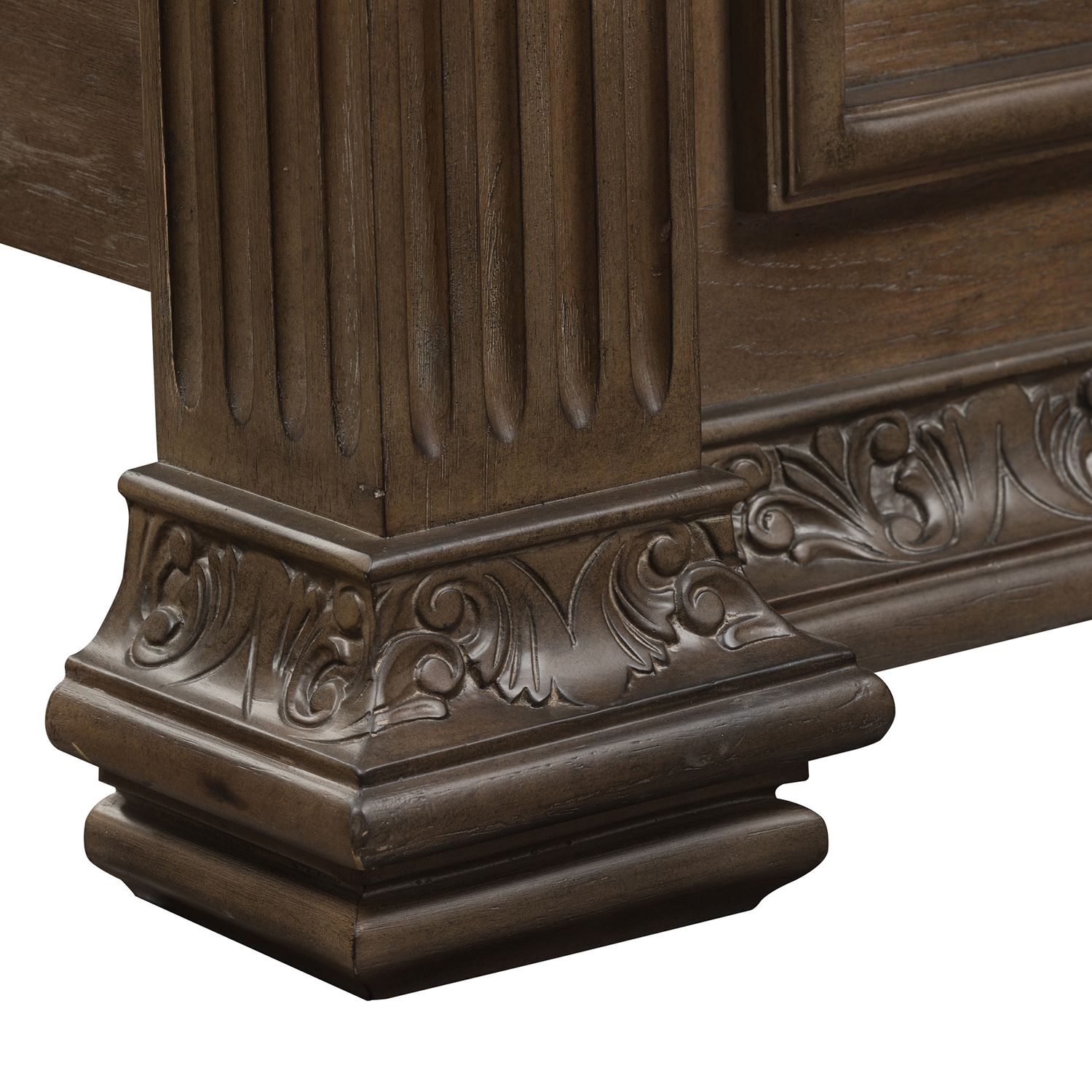 Carlisle Court Linen/Wood Queen Size Poster Bed