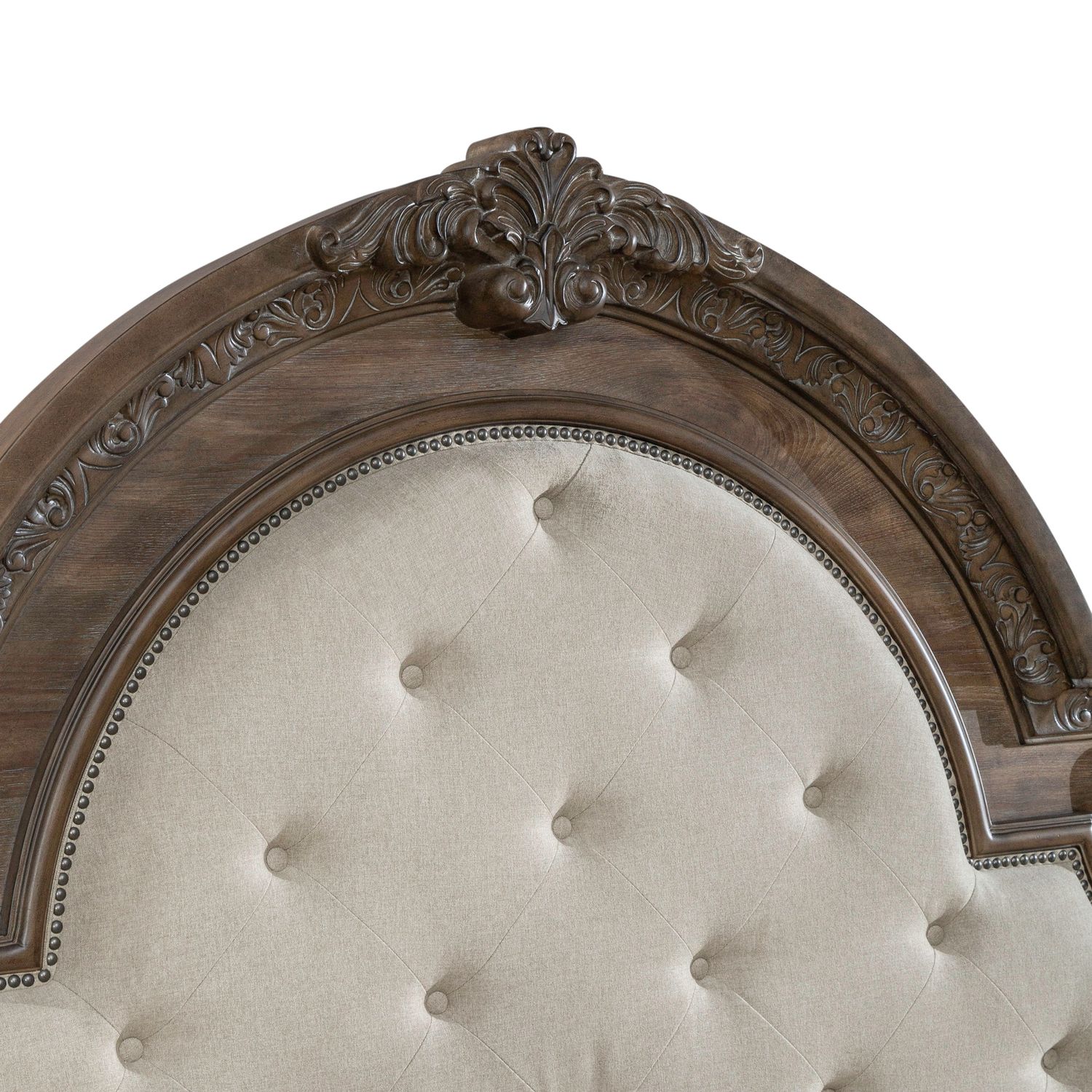 Carlisle Court Linen/Wood King Size Poster Bed