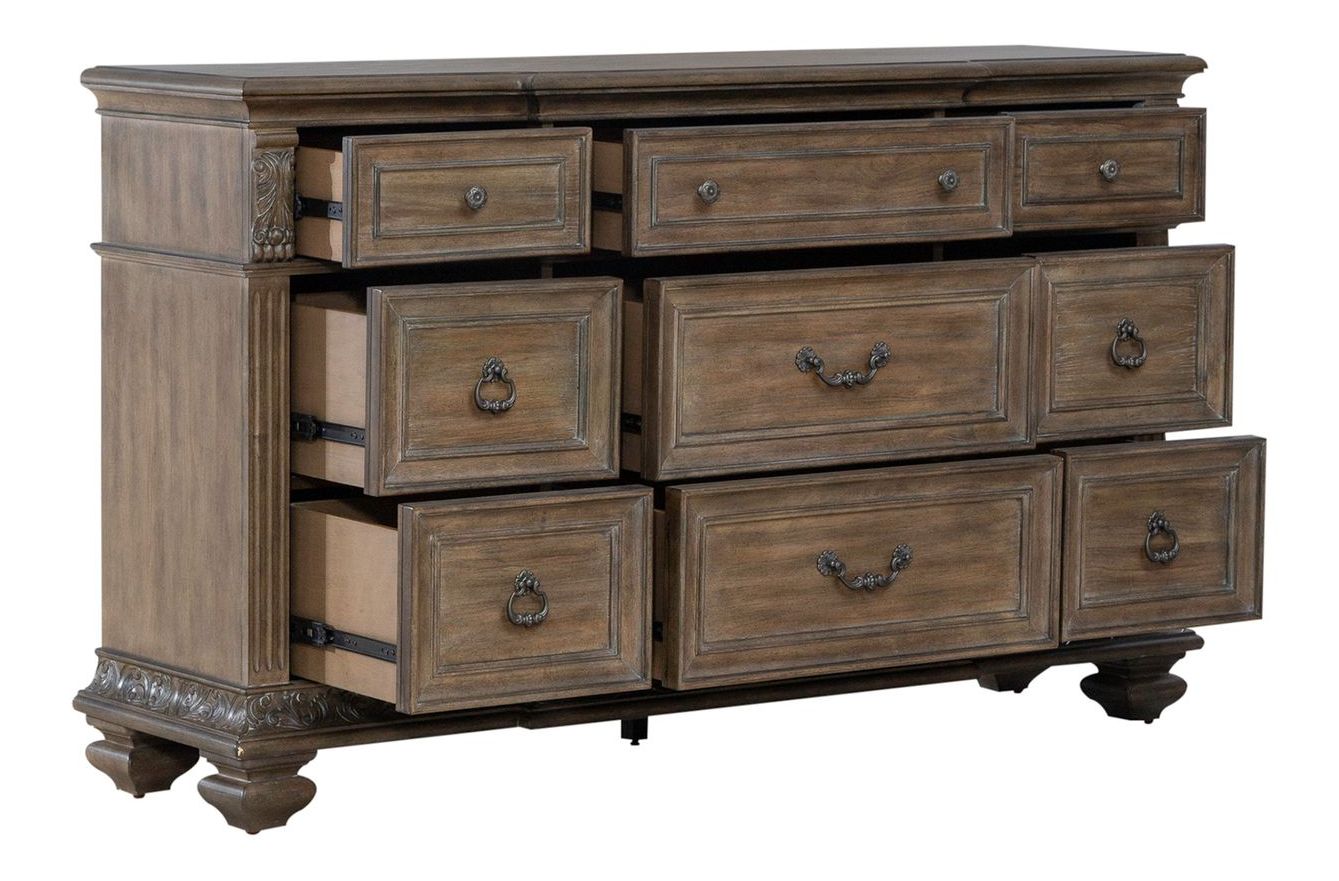 Carlisle Court Linen/Wood Poster Bedroom Set