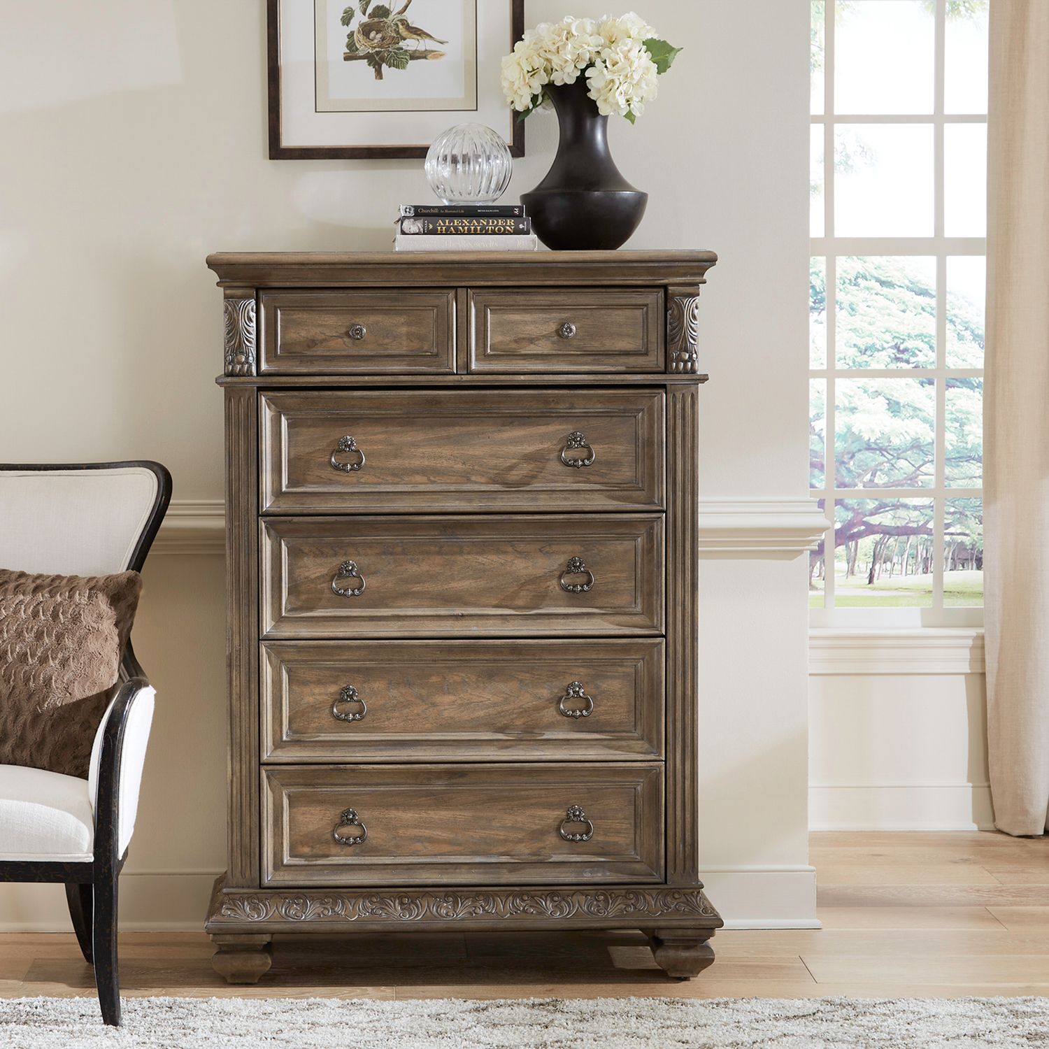 Carlisle Court Wood 5-Drawer Chest