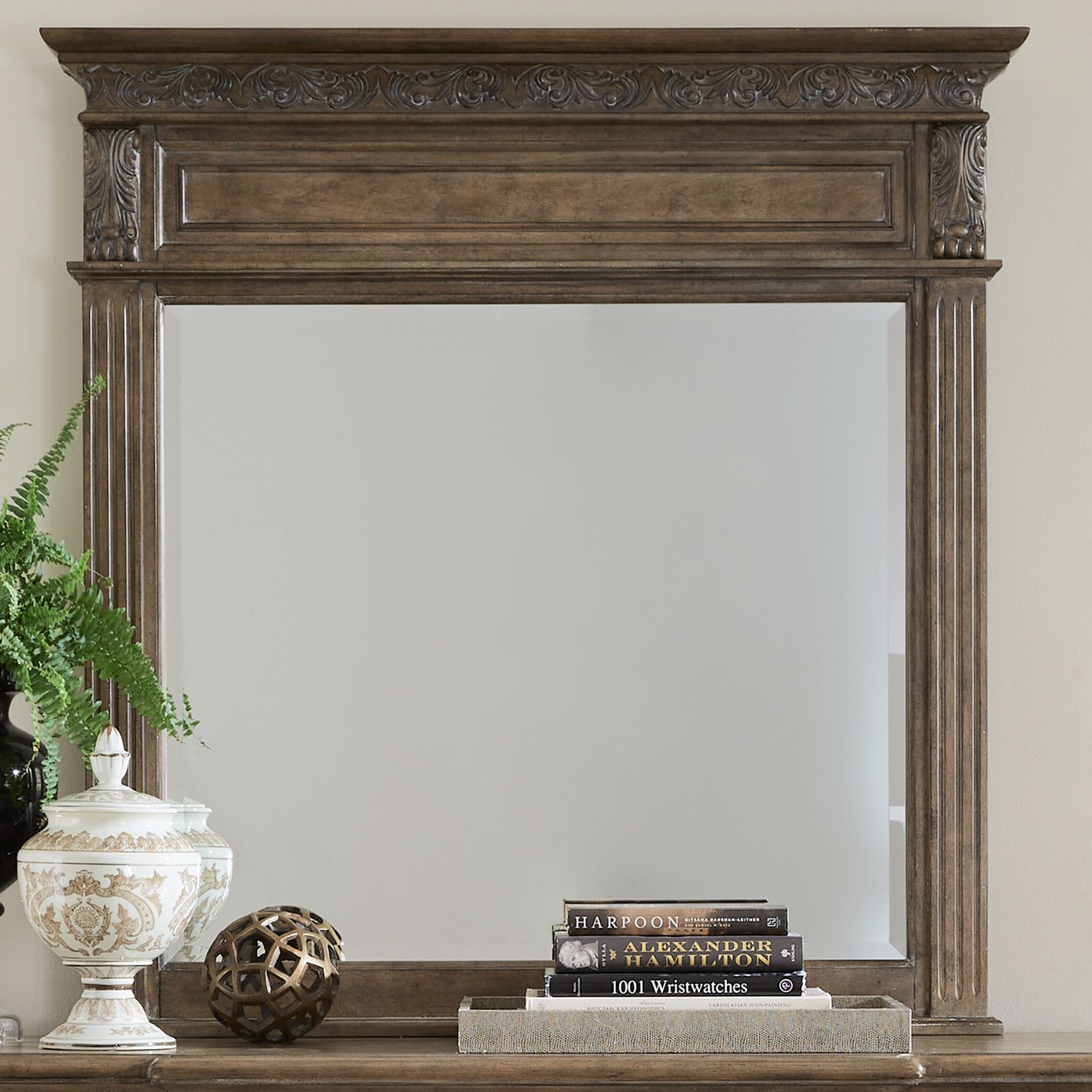 Carlisle Court Rectangular Wood Landscape Mirror