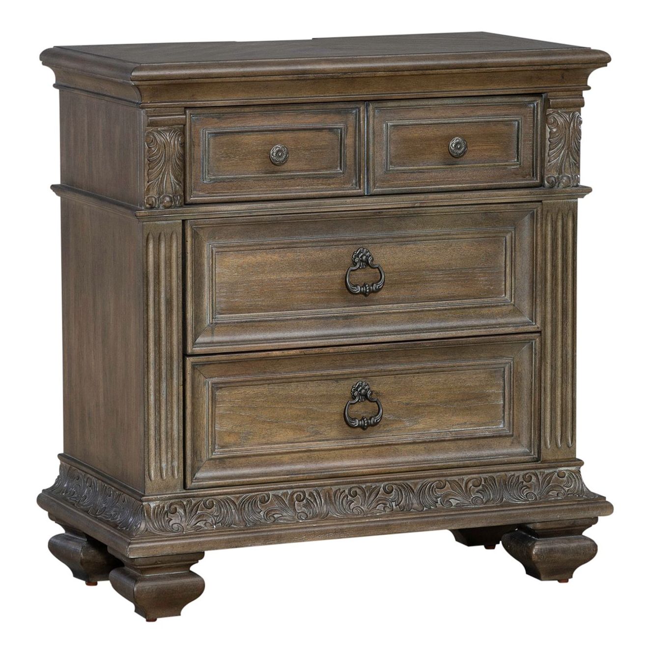 Carlisle Court Linen/Wood Poster Bedroom Set