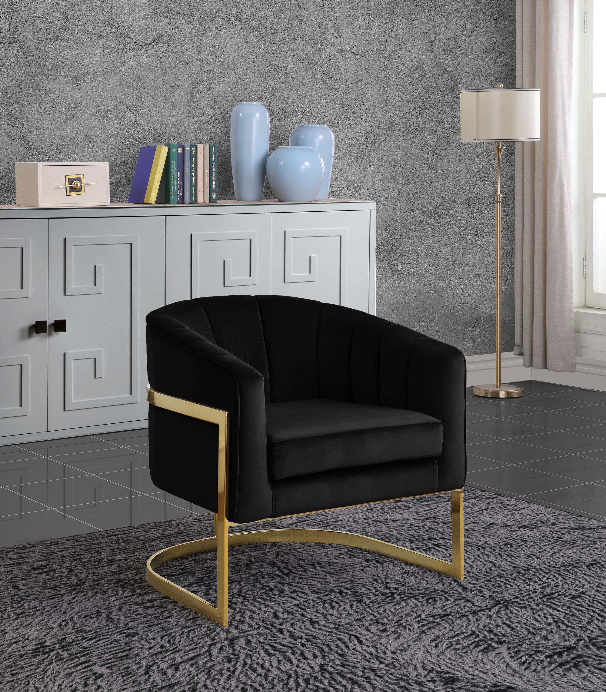 Carter Velvet Accent Chair