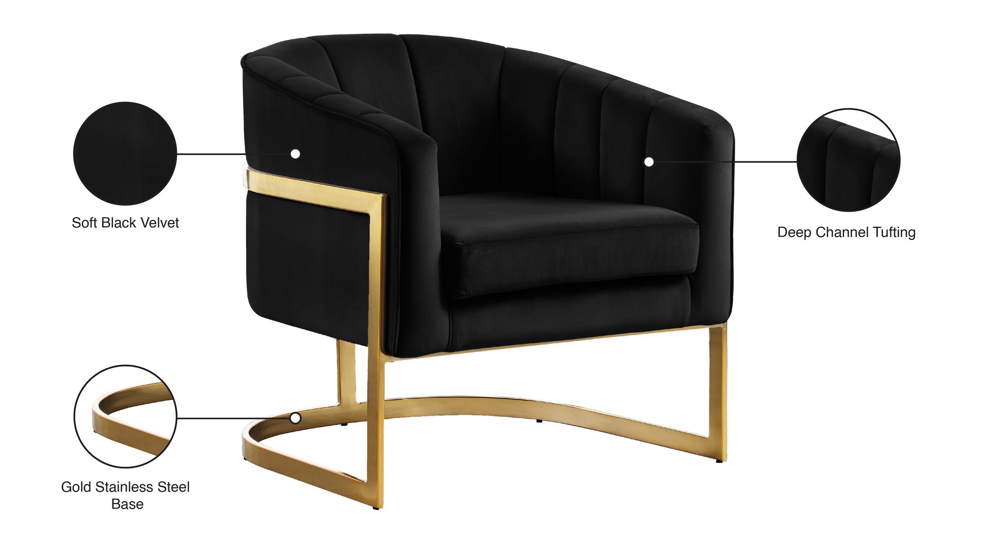 Carter Velvet Accent Chair