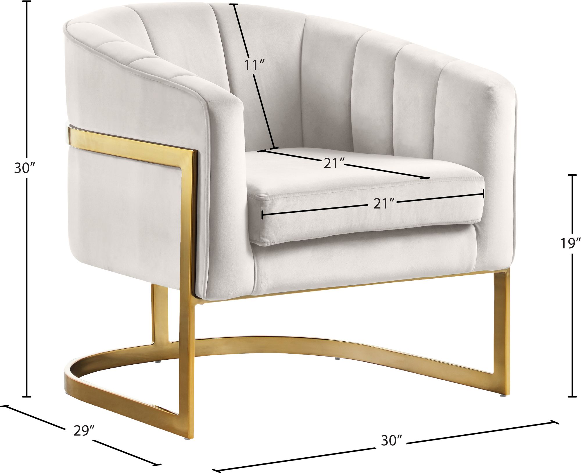 Carter Velvet Accent Chair