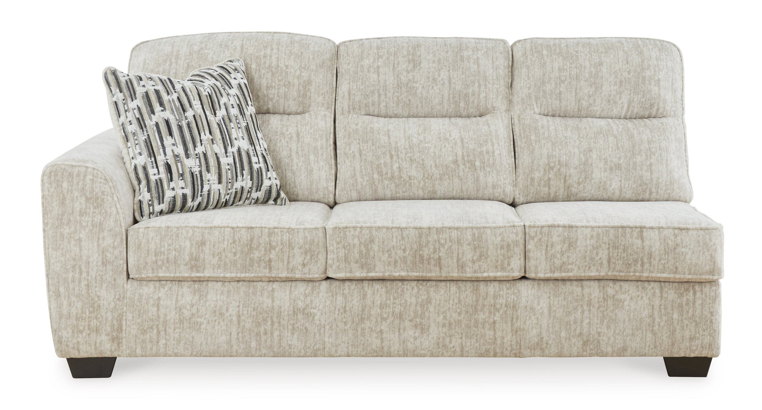 Lonoke Fabric L-Shaped 2-Piece Sectional Sofa w/Left Chaise