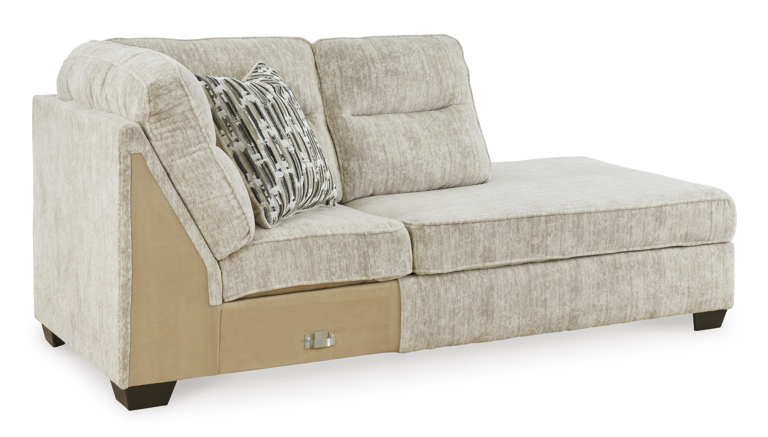Lonoke Fabric L-Shaped 2-Piece Sectional Sofa w/Left Chaise