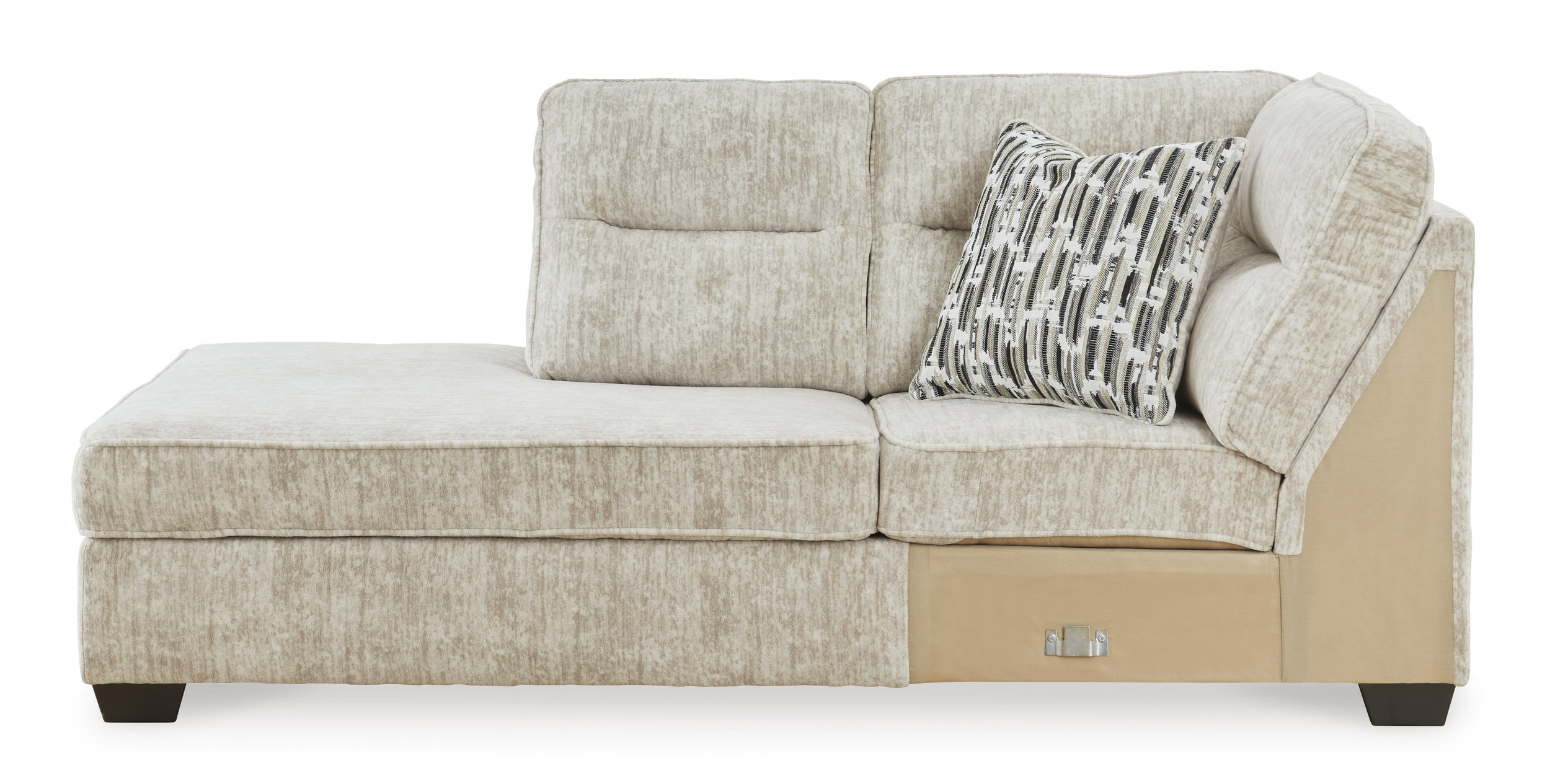 Lonoke Fabric L-Shaped 2-Piece Sectional Sofa w/Right Chaise