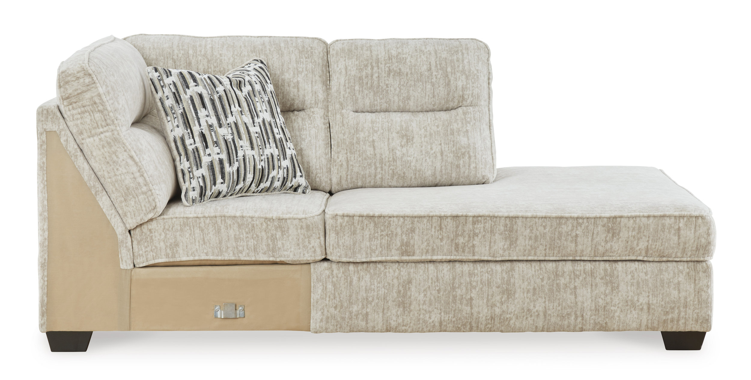 Lonoke Fabric L-Shaped 2-Piece Sectional Sofa w/Right Chaise