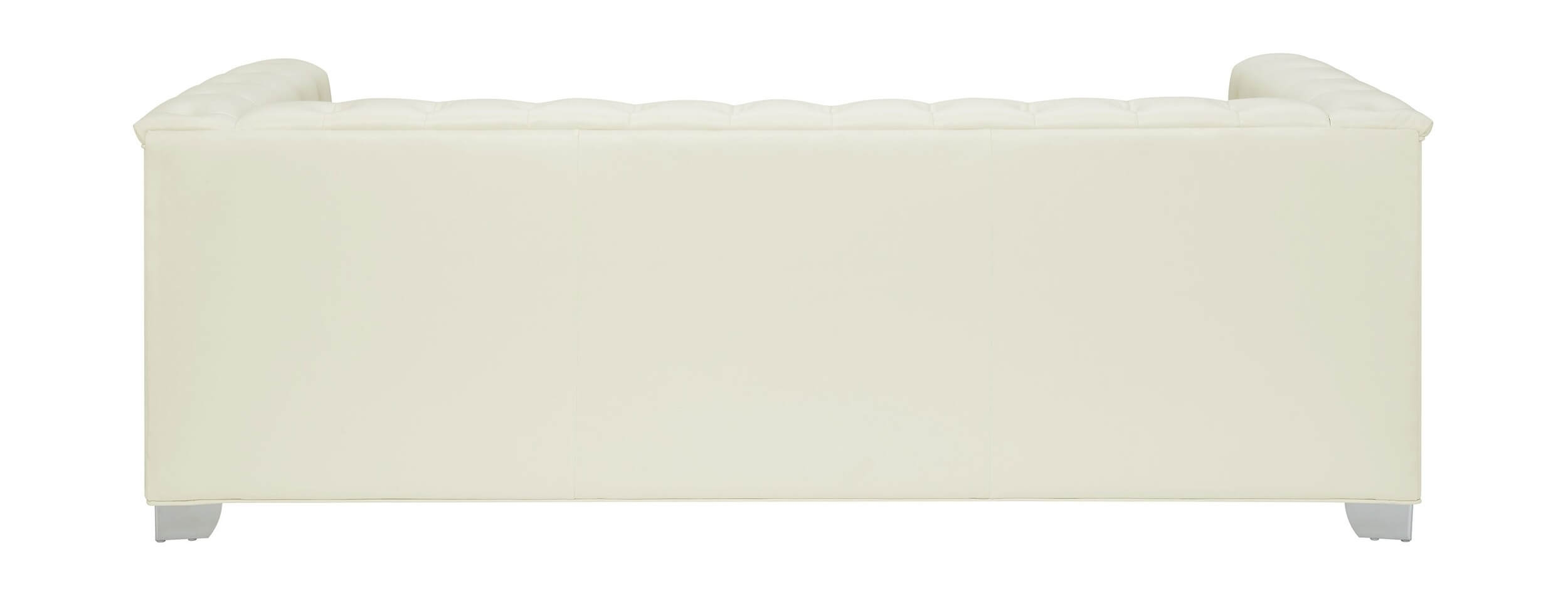 Chaviano Tufted Leatherette Sofa