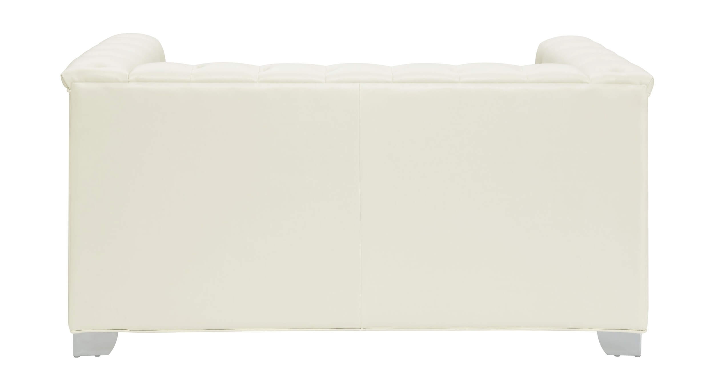 Chaviano 4-piece Upholstered Track Arm Sofa Set Pearl White