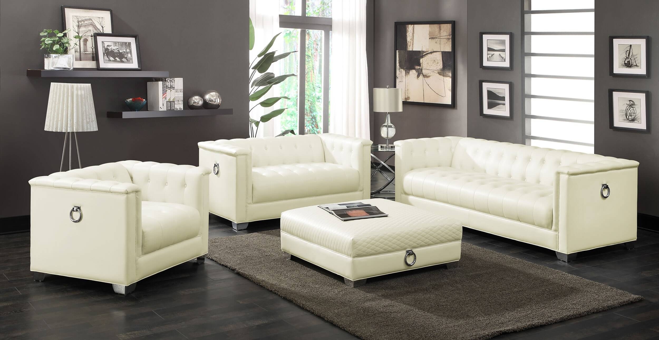 Chaviano 4-piece Upholstered Track Arm Sofa S
