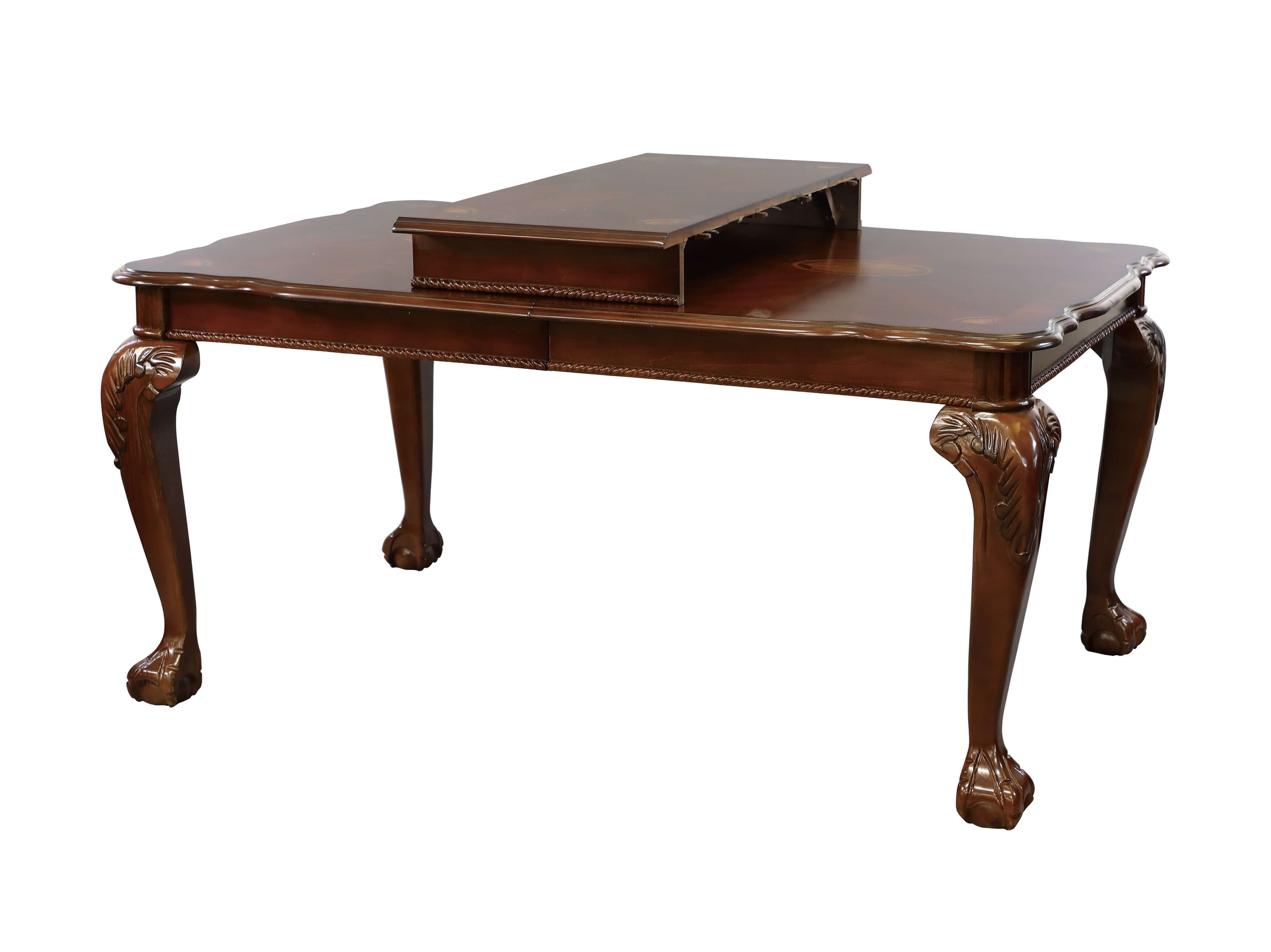 Norwich Leg Classic Rectangular Wood/Wood Veneer Extendable Dining Table